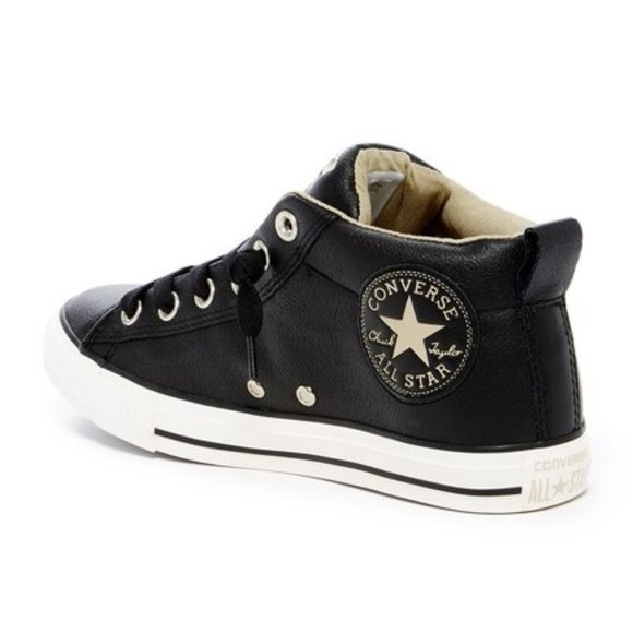 junior leather converse
